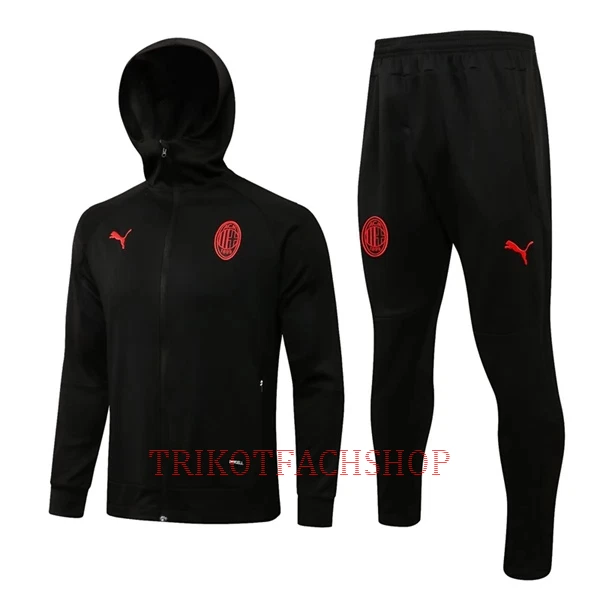 AC Milan Trainingsjacke mit Kapuze 22/23 für Herren Schwarz