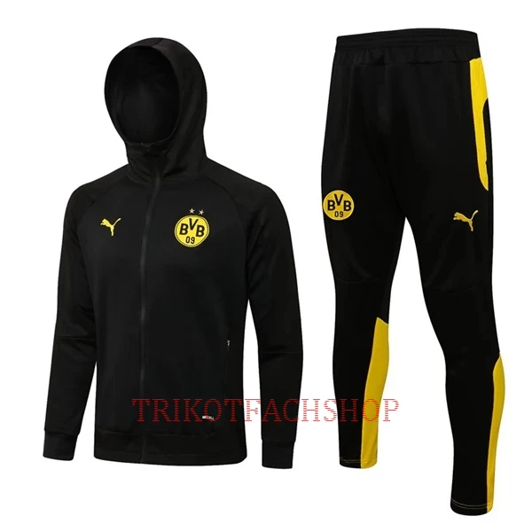 BVB Borussia Dortmund Trainingsjacke mit Kapuze 22/23 für Herren Schwarz