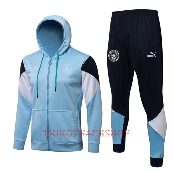 Manchester City Trainingsjacke mit Kapuze 22/23 für Herren Hellblau