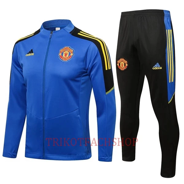 Manchester United Trainingsjackenanzüge 22/23 für Kinder Blau