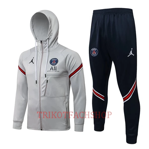 Paris Saint-Germain Trainingsjacke mit Kapuze 22/23 für Herren Hellgrau