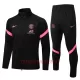 Paris Saint-Germain Trainingsjackenanzüge 22/23 für Kinder Schwarz-Rosa