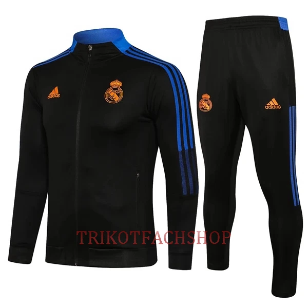 Real Madrid Trainingsjackenanzüge 22/23 für Kinder Schwarz-Blau