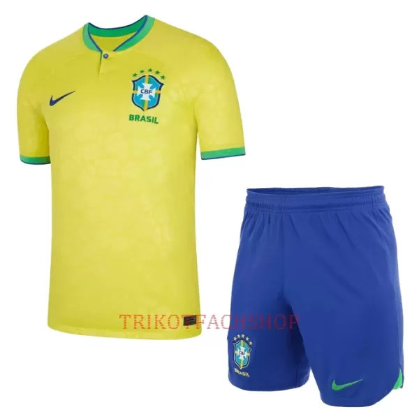 Brasilien Heimtrikot WM 2022 für Kinder