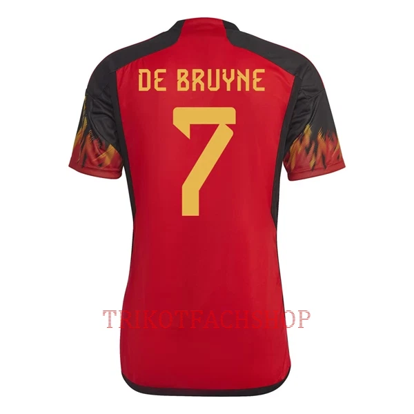 Belgien Kevin De Bruyne 7 Heimtrikot WM 2022 für Herren