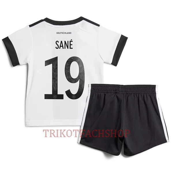 Deutschland Leroy Sane 19 Heimtrikot WM 2022 für Kinder