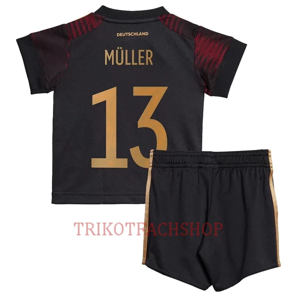 Deutschland Thomas Müller 13 Auswärtstrikot WM 2022 für Kinder