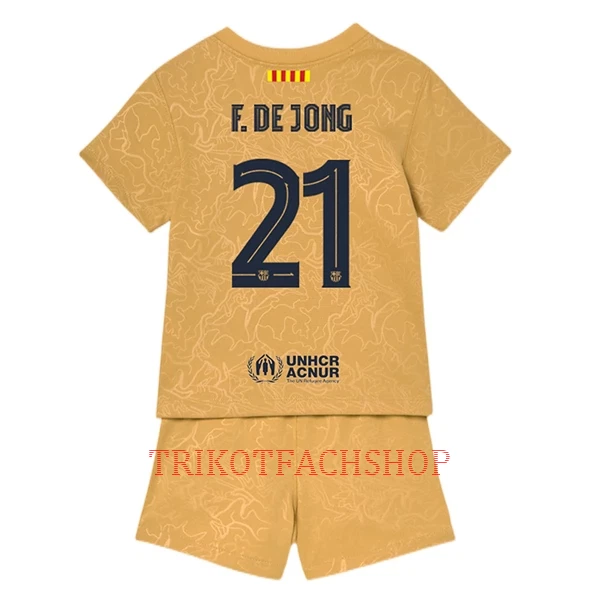 FC Barcelona Frenkie de Jong 21 Auswärtstrikot 22/23 für Kinder