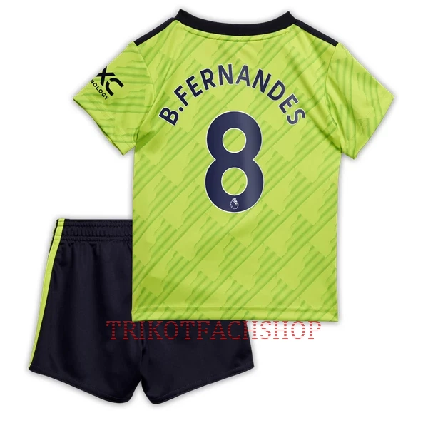 Manchester United Bruno Fernandes 8 Ausweichtrikot 22/23 für Kinder