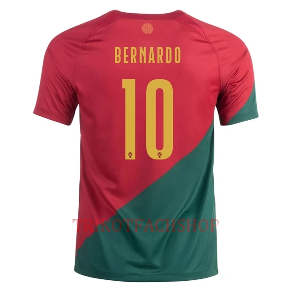 Portugal Bernardo Silva 10 Heimtrikot WM 2022 für Herren