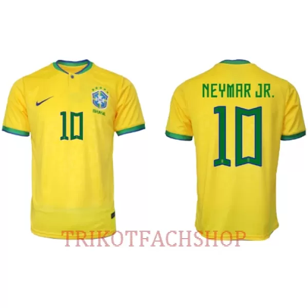 Brasilien Neymar Jr 10 Heimtrikot WM 2022 für Herren