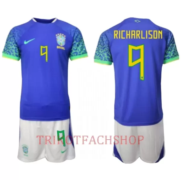 Brasilien Richarlison de Andrade 9 Auswärtstrikot WM 2022 für Kinder