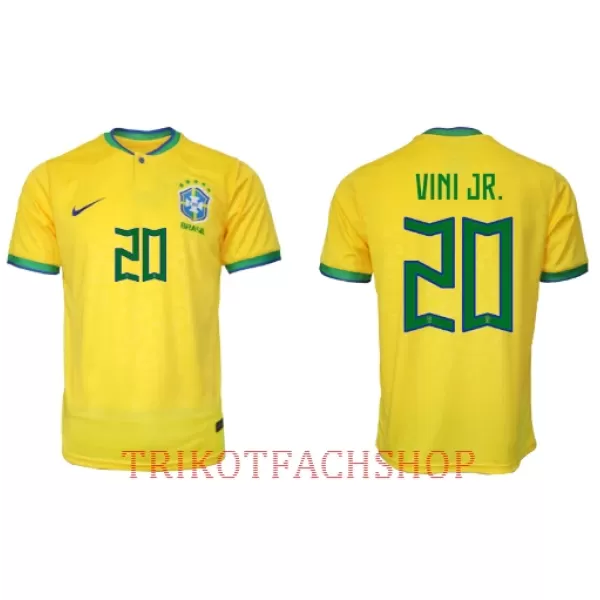 Brasilien Vinicius Junior 20 Heimtrikot WM 2022 für Herren