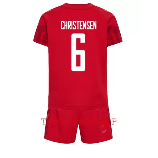 Dänemark Andreas Christensen 6 Heimtrikot WM 2022 für Kinder