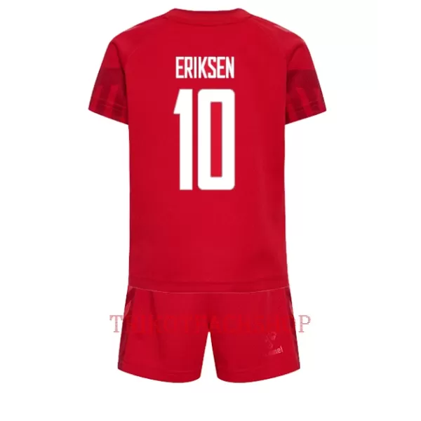 Dänemark Christian Eriksen 10 Heimtrikot WM 2022 für Kinder