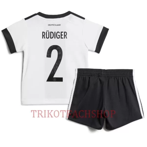 Deutschland Antonio Rüdiger 2 Heimtrikot WM 2022 für Kinder