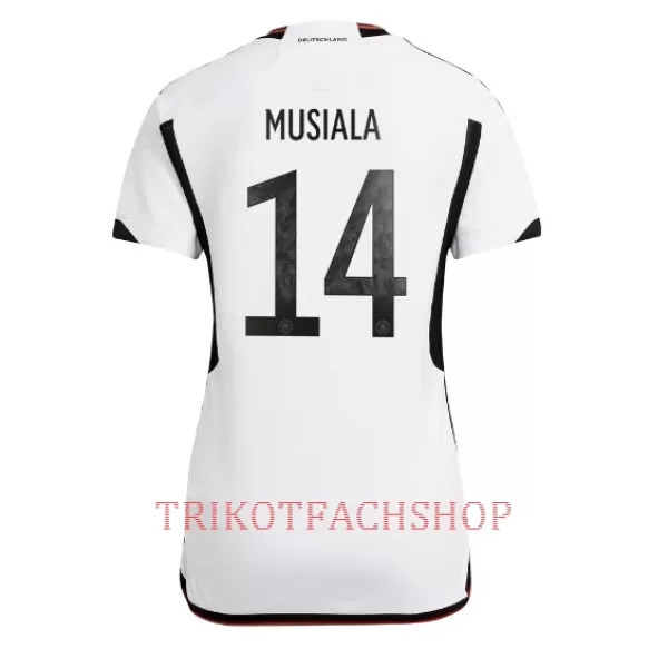 Deutschland Jamal Musiala 14 Heimtrikot WM 2022 für Damen