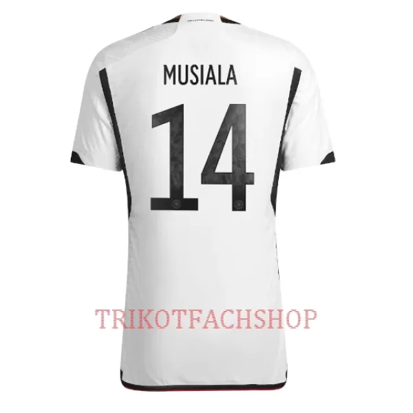 Deutschland Jamal Musiala 14 Heimtrikot WM 2022 für Herren