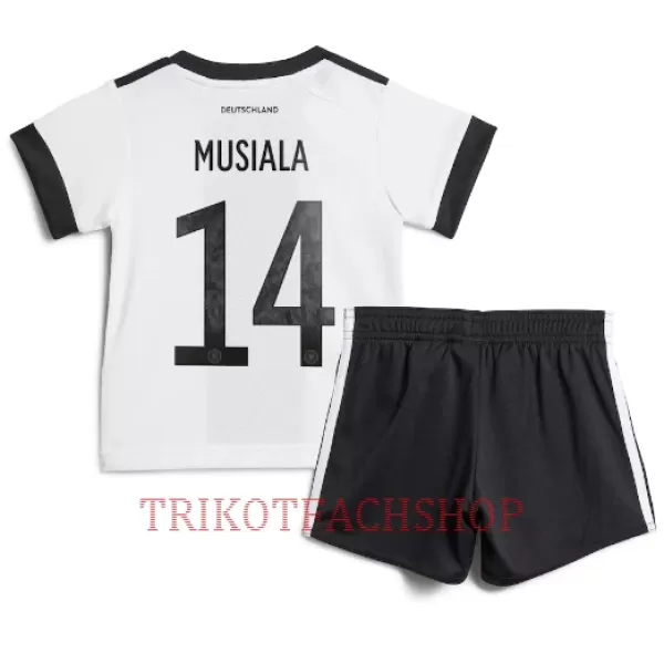 Deutschland Jamal Musiala 14 Heimtrikot WM 2022 für Kinder