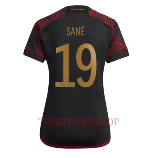 Deutschland Leroy Sané 19 Auswärtstrikot WM 2022 für Damen