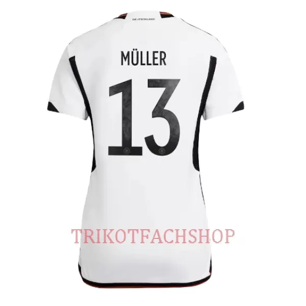 Deutschland Thomas Müller 13 Heimtrikot WM 2022 für Damen