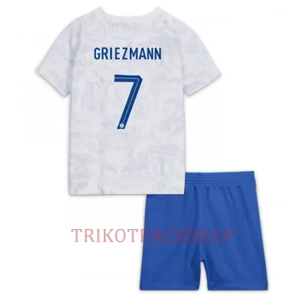 Frankreich Antoine Griezmann 7 Auswärtstrikot WM 2022 für Kinder