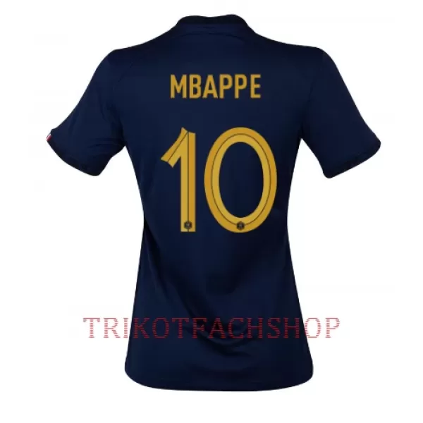 Frankreich Kylian Mbappé 10 Heimtrikot WM 2022 für Damen