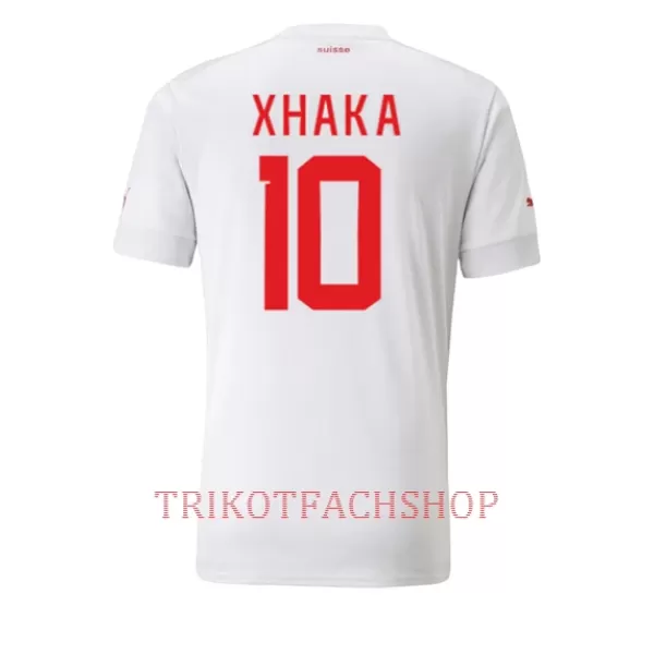 Schweiz Granit Xhaka 10 Auswärtstrikot WM 2022 für Herren