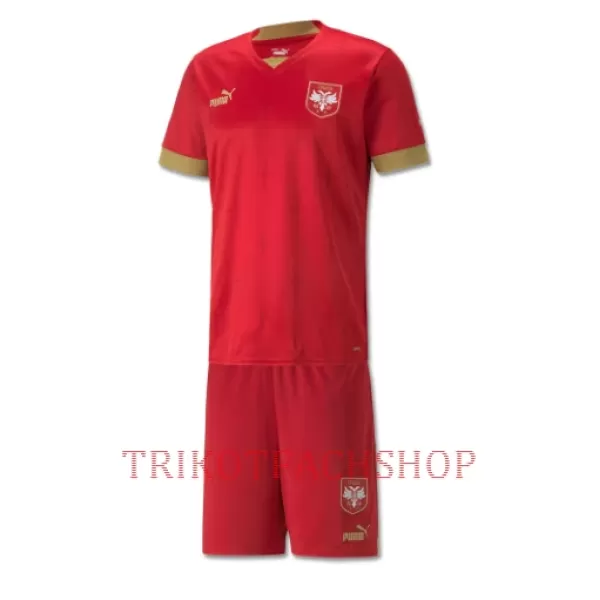 Serbien Heimtrikot WM 2022 für Kinder