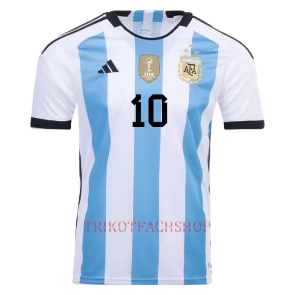 Argentinien 3 Star Lionel Messi 10 Heimtrikot WM 2022 für Herren