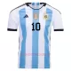 Argentinien 3 Star Lionel Messi 10 Heimtrikot WM 2022 für Herren