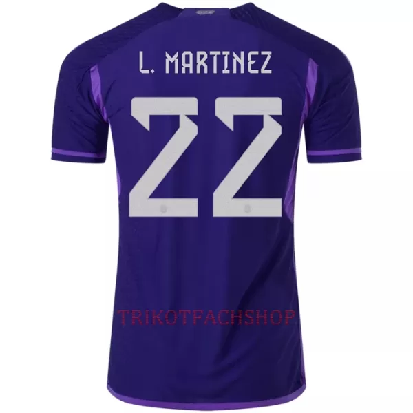 Argentinien L. MARTINEZ 22 Auswärtstrikot WM 2022 für Herren