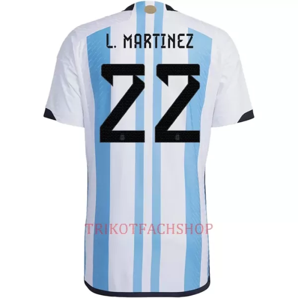 Argentinien L. MARTINEZ 22 Heimtrikot WM 2022 für Herren