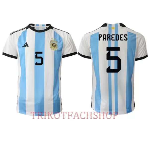 Argentinien Leandro Paredes 5 Heimtrikot WM 2022 für Herren