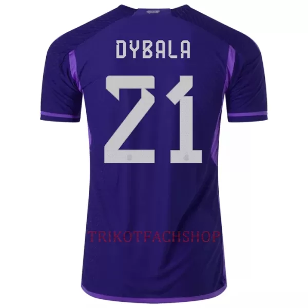 Argentinien Paulo Dybala 21 Auswärtstrikot WM 2022 für Herren