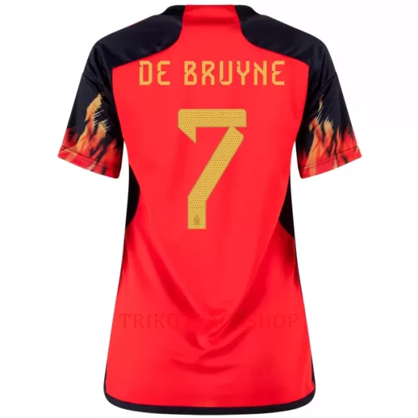 Belgien Kevin De Bruyne 7 Heimtrikot WM 2022 für Damen