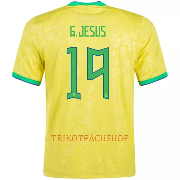 Brasilien G. JESUS 19 Heimtrikot WM 2022 für Herren