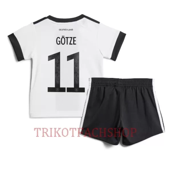 Deutschland Mario Gotze 11 Heimtrikot WM 2022 für Kinder