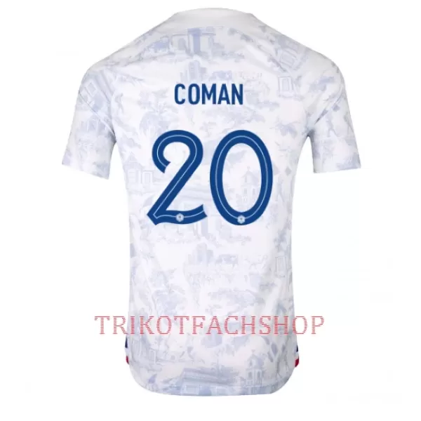 Frankreich Kingsley Coman 20 Auswärtstrikot WM 2022 für Herren