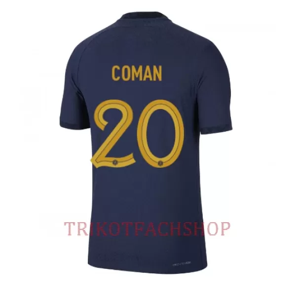 Frankreich Kingsley Coman 20 Heimtrikot WM 2022 für Herren