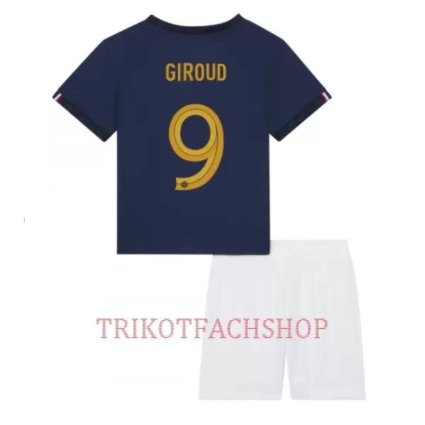 Frankreich Olivier Giroud 9 Heimtrikot WM 2022 für Kinder