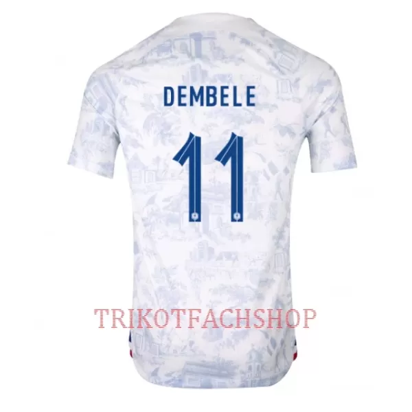 Frankreich Ousmane Dembélé 11 Auswärtstrikot WM 2022 für Herren