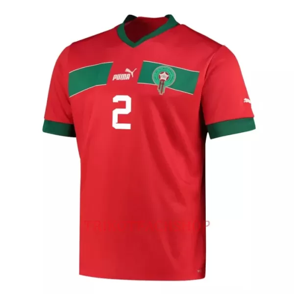 Marokko Achraf Hakimi 2 Heimtrikot WM 2022 für Herren