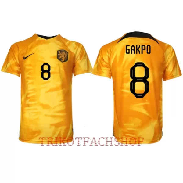 Niederlande Cody Gakpo 8 Heimtrikot WM 2022 für Herren