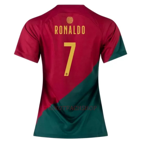 Portugal Cristiano Ronaldo 7 Heimtrikot WM 2022 für Damen