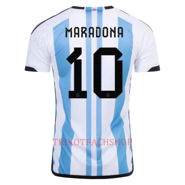 Argentinien 3 Star MARADONA 10 Heimtrikot WM 2022 für Herren