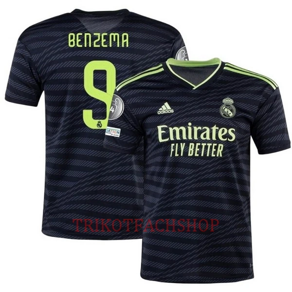 Real Madrid Karim Benzema 9 Ausweichtrikot 22/23 für Herren