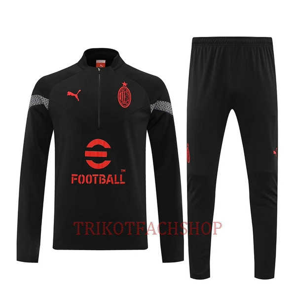 AC Milan Trainingspullover-Set 22/23 für Herren Schwarz