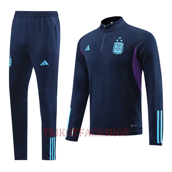 Argentinien 3 Stars Royal Trainingspullover-Set 22/23 für Herren Blau