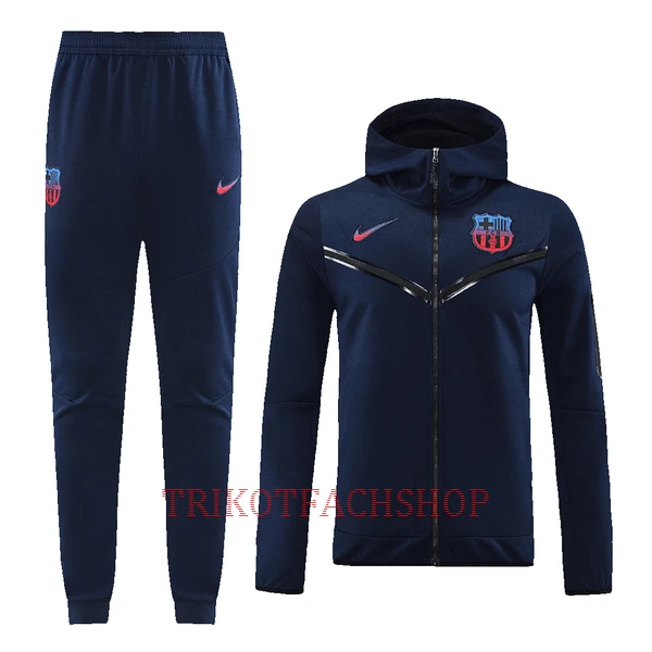 Barcelona Trainingsjacke mit Kapuze 22/23 für Herren Navy